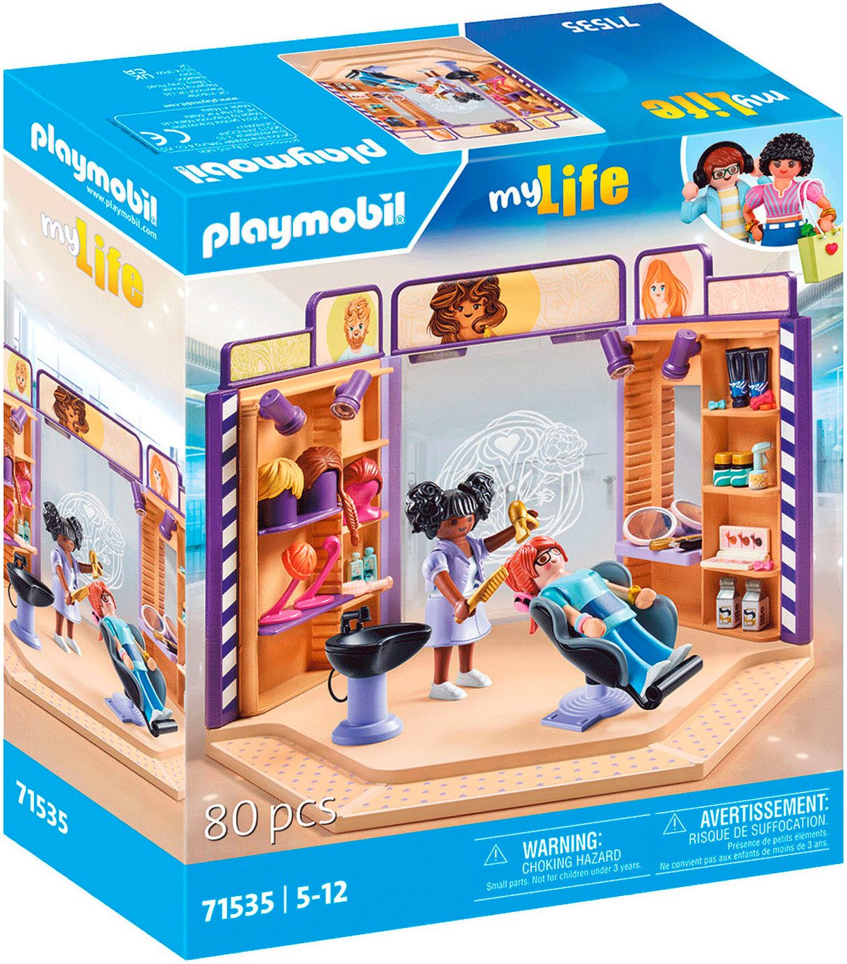 Playmobil® Friseursalon (71535), My Life Konstruktions-Spielset,
