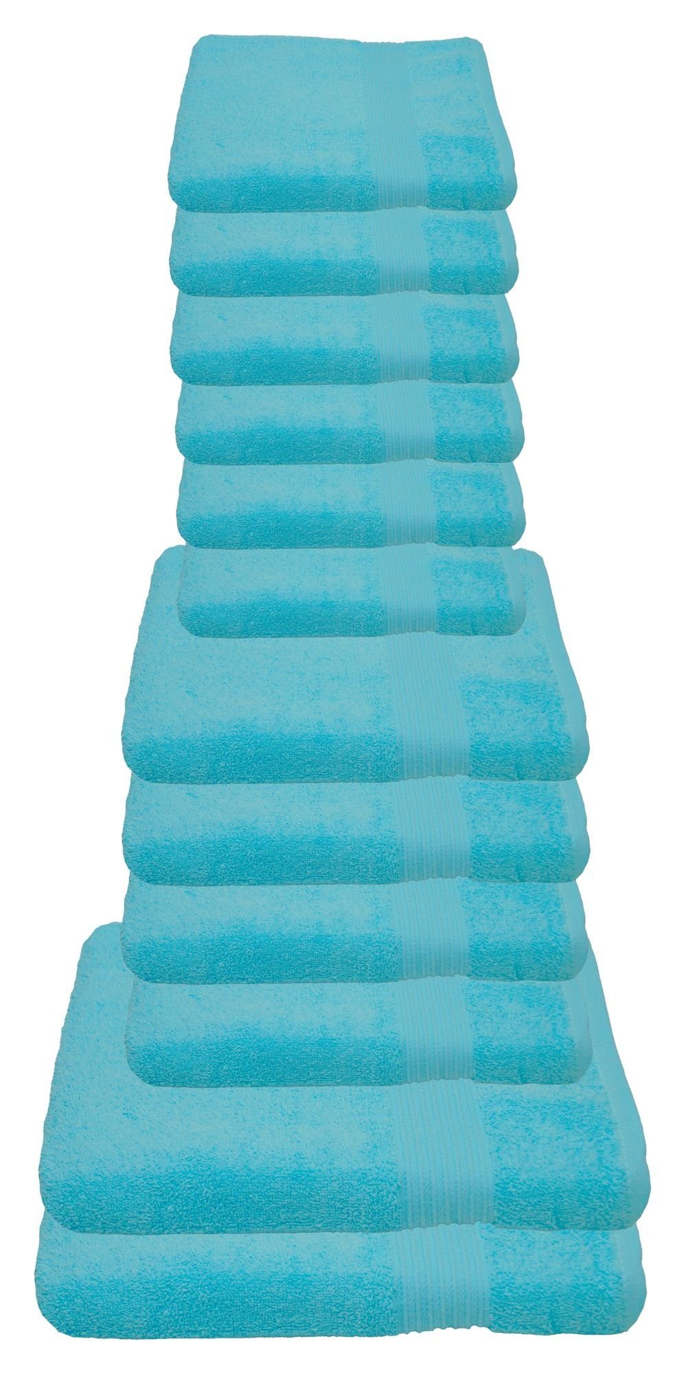 Julie Julsen Handtücher 12-Handtücher-Babyblau, Baumwolle (12-St)