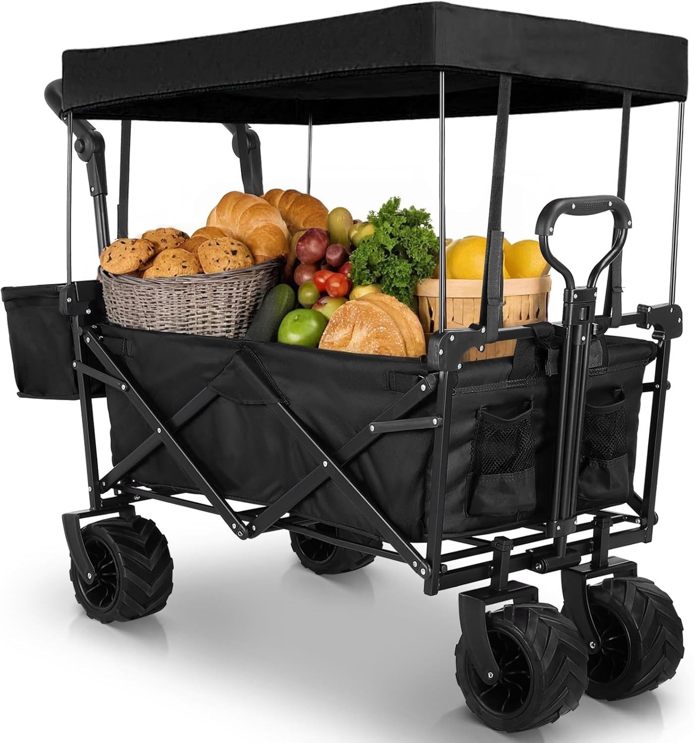 TLGREEN Bollerwagen Bollerwagen Faltbar, Handwagen Klappbar