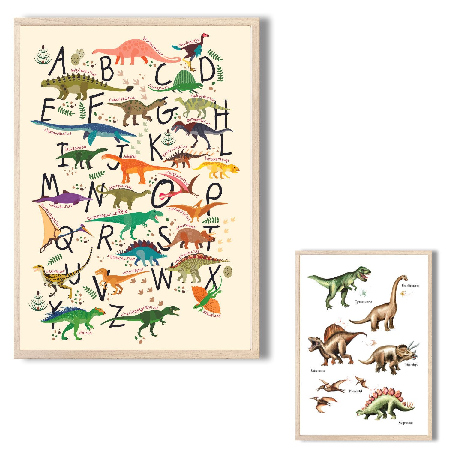 MeinBaby123® Poster Dinosaurier Poster, Dinosaurier Bilder,