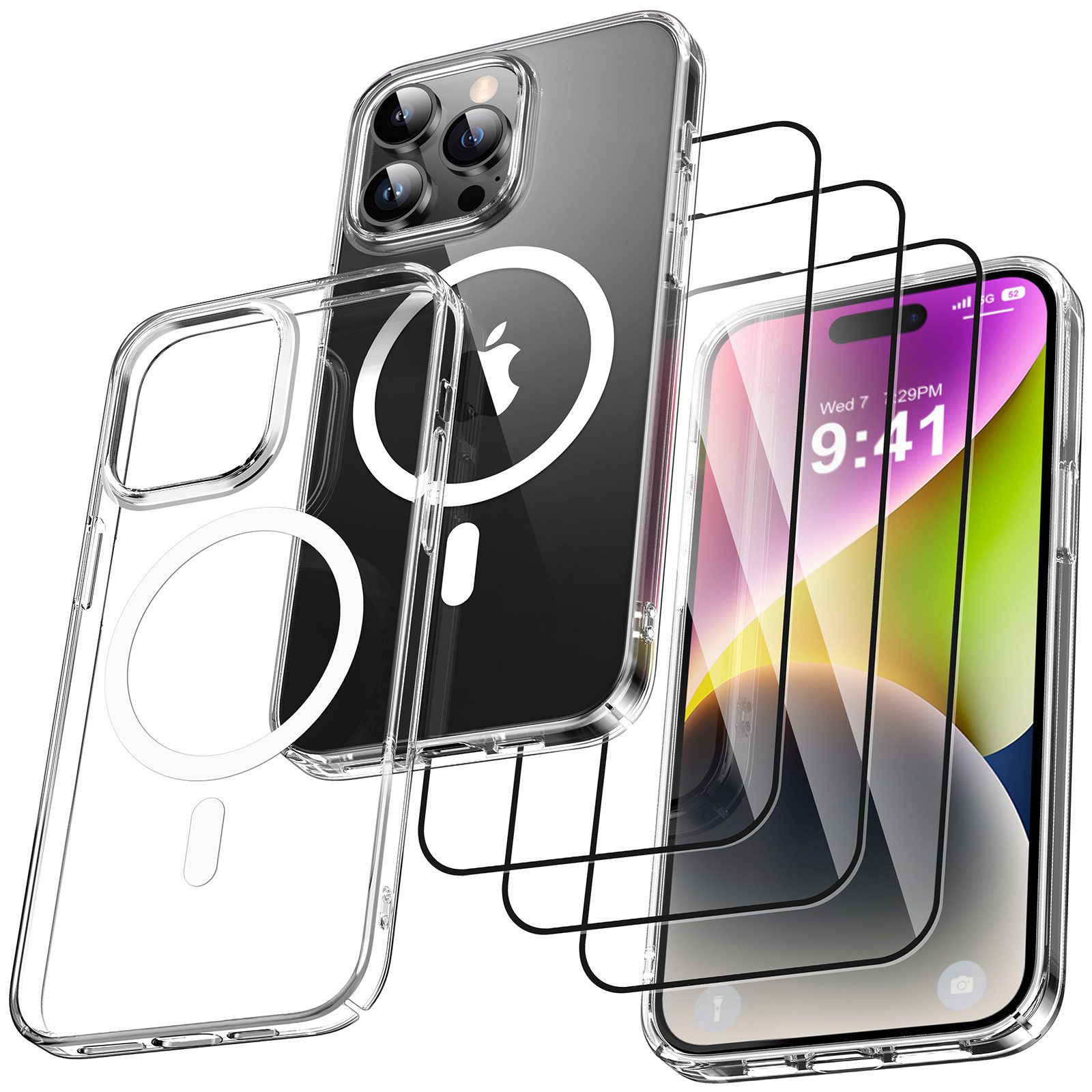 Holeohon Smartphone-Hülle Smartphone-Hülle 5 in 1