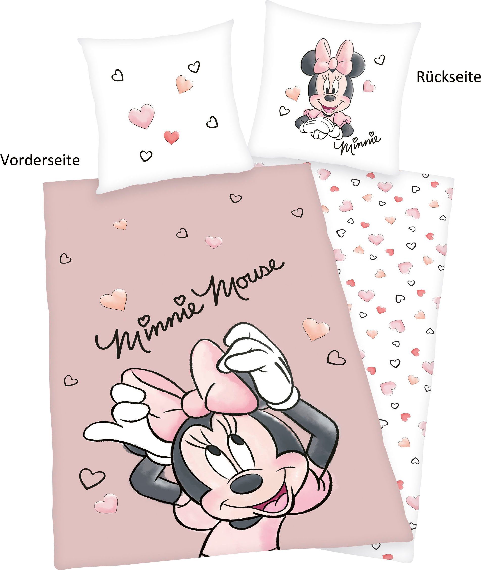 Disney Kinderbettwäsche Disney´s Minnie Mouse, Renforcé,