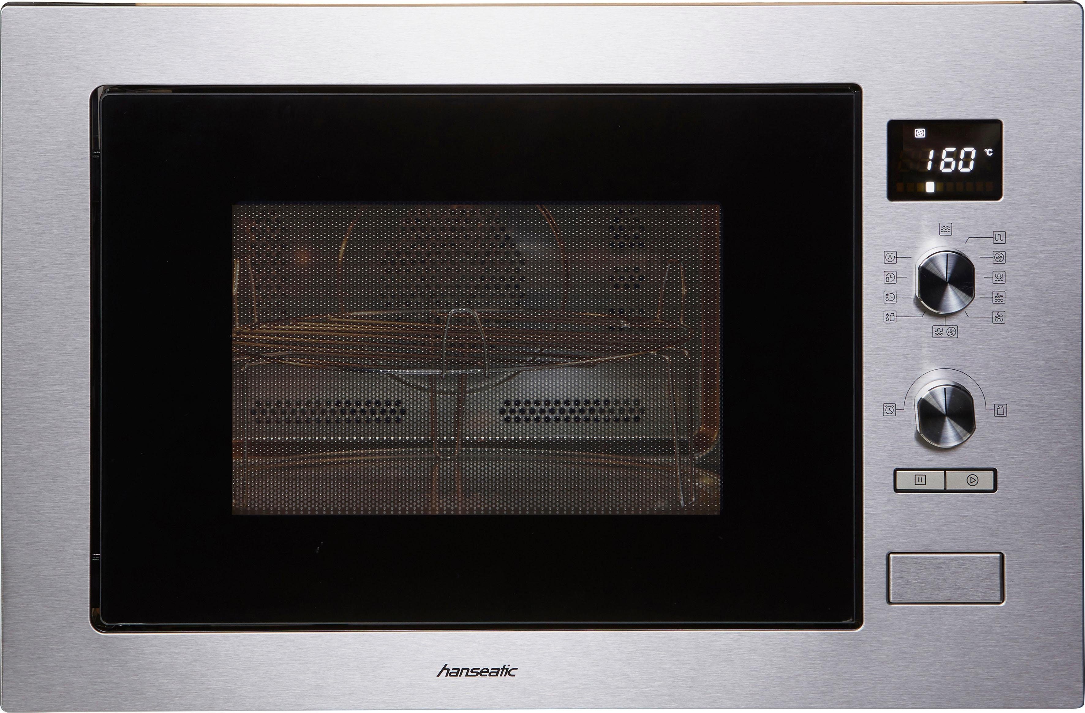 Hanseatic Einbau-Mikrowelle AC034B8S-S0EE, Grill, Mikrowelle, Umluft,