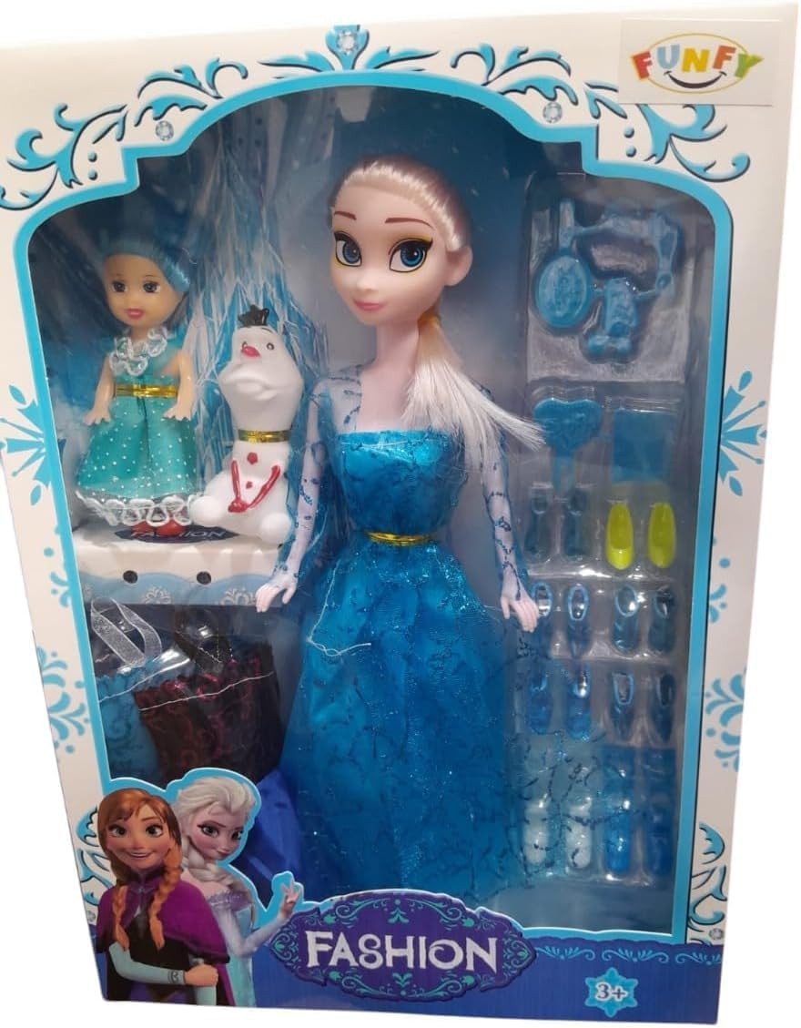 FUNFY Stehpuppe Ice Princess Doll Inspirierte