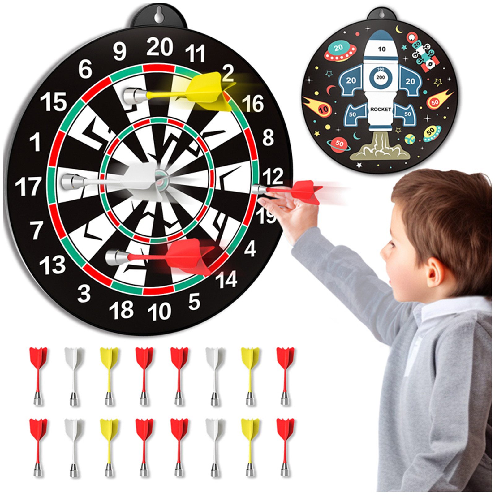 TEMI Dartscheibe 13' Magnetic Dart Board