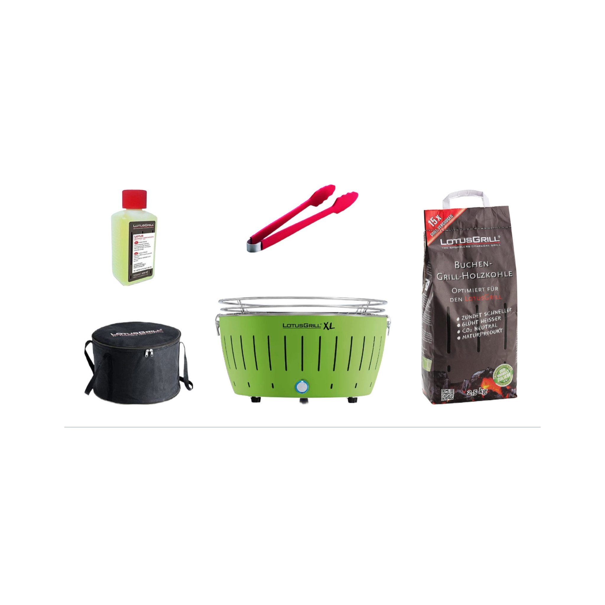 LotusGrill Holzkohlegrill LotusGrill XL Starter-Set XL