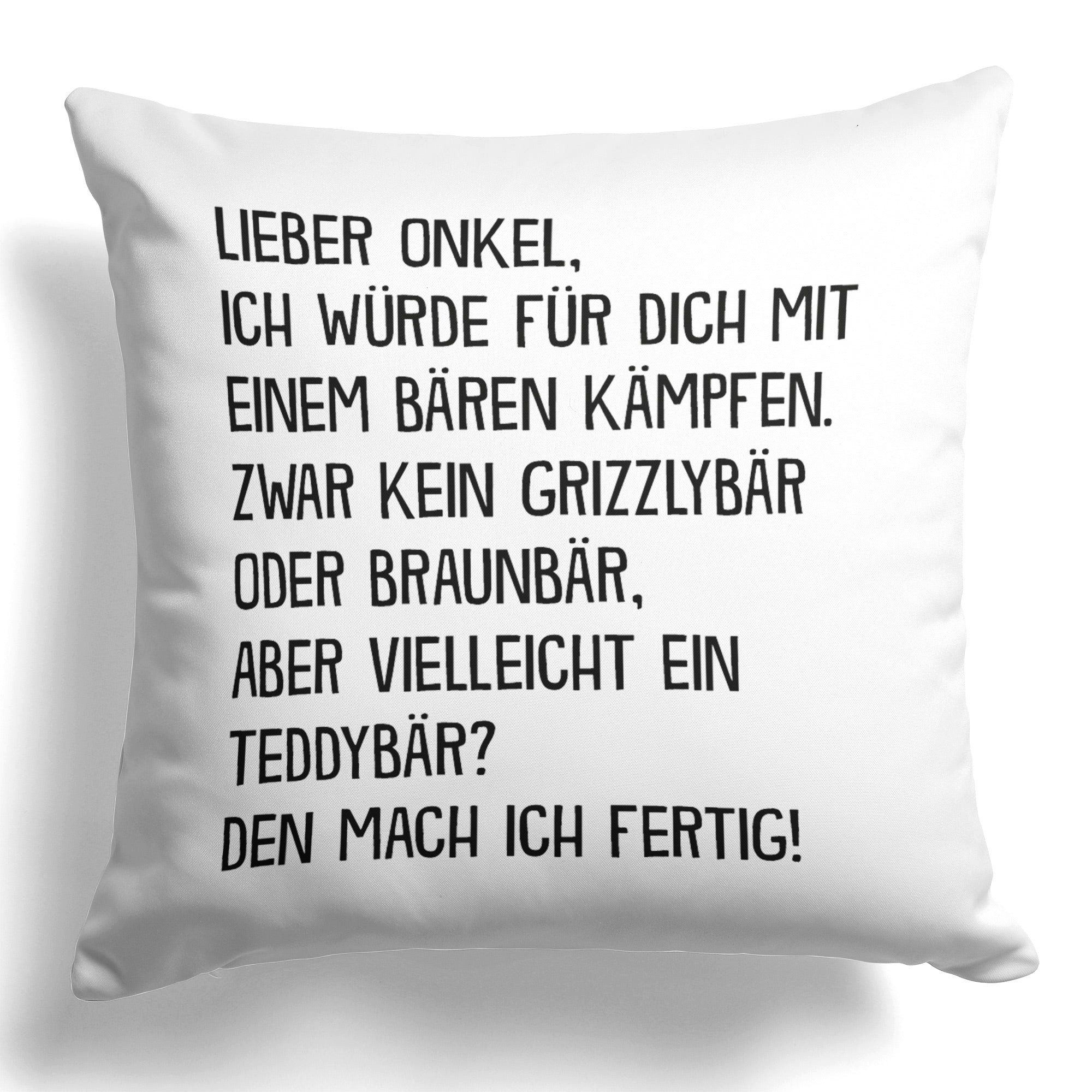22Feels Dekokissen Bester Onkel Geschenk Geburtstag