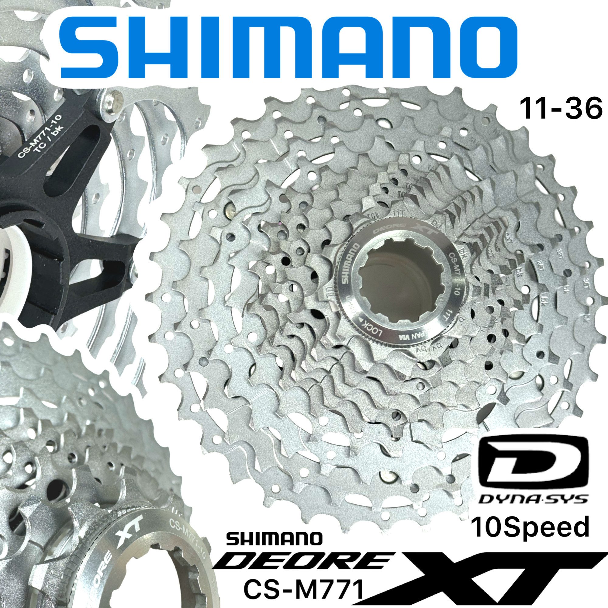 Shimano Fahrradkurbel Shimano Deore XT CS-M771