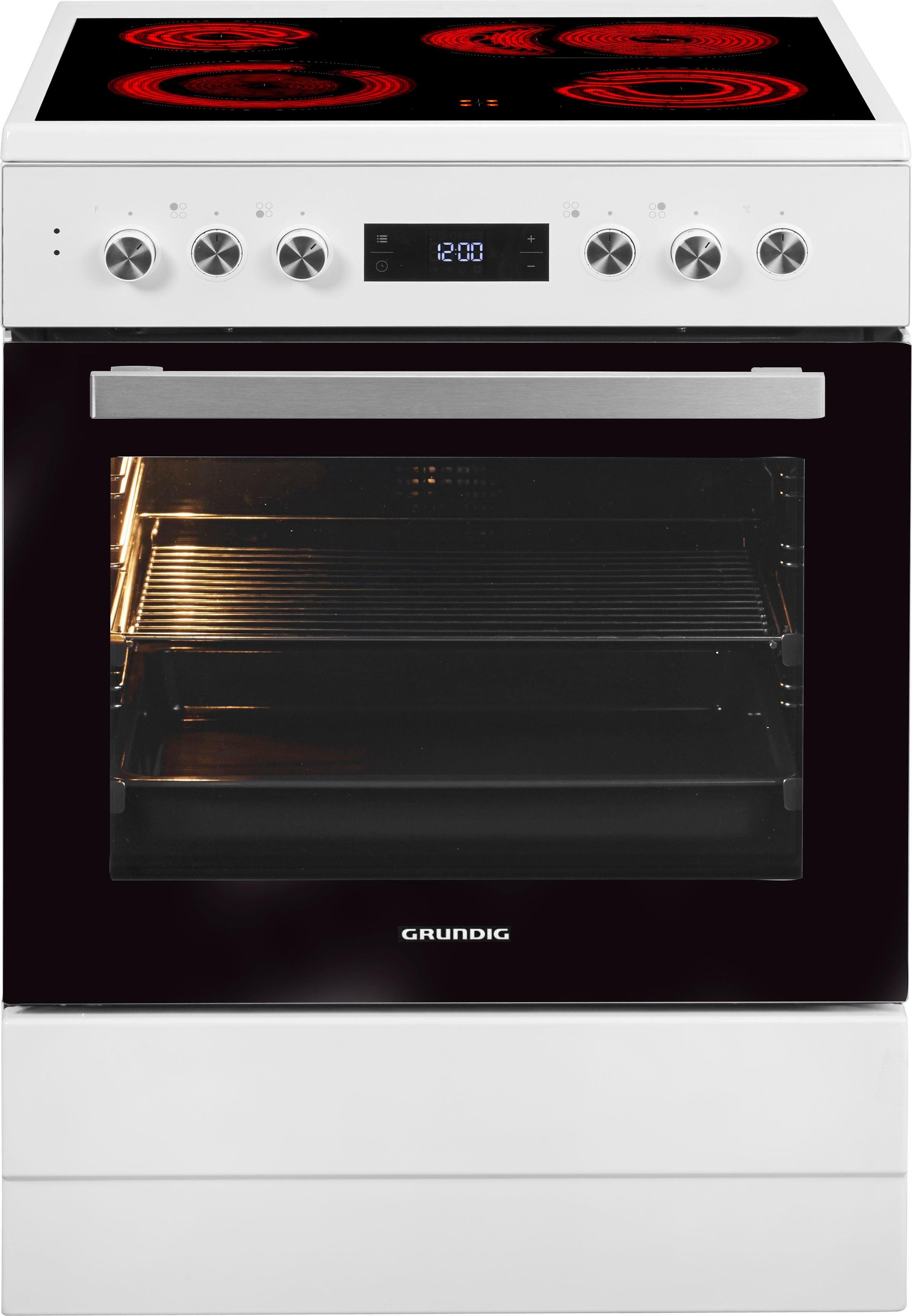 Grundig Elektro-Standherd GFBM23420, mit Backauszug, mit