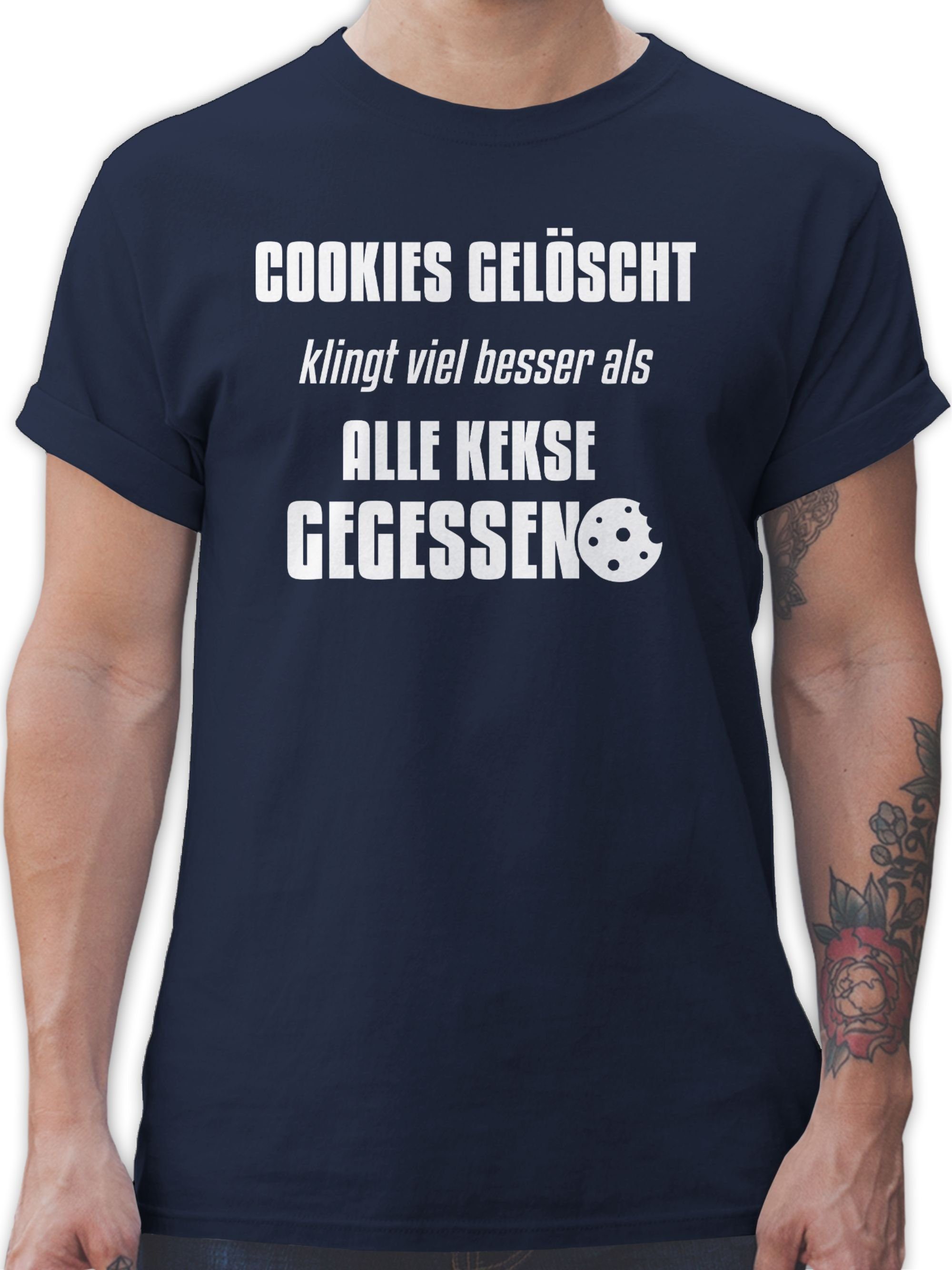 Shirtracer T-Shirt Cookies gelöscht Nerd Geschenke
