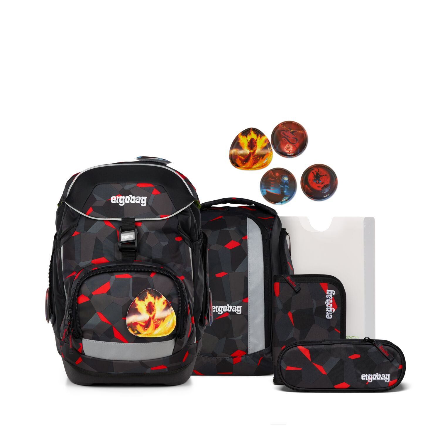 ergobag Schulranzen Schulranzen-Set PACK TaekBärdo 6-teilig