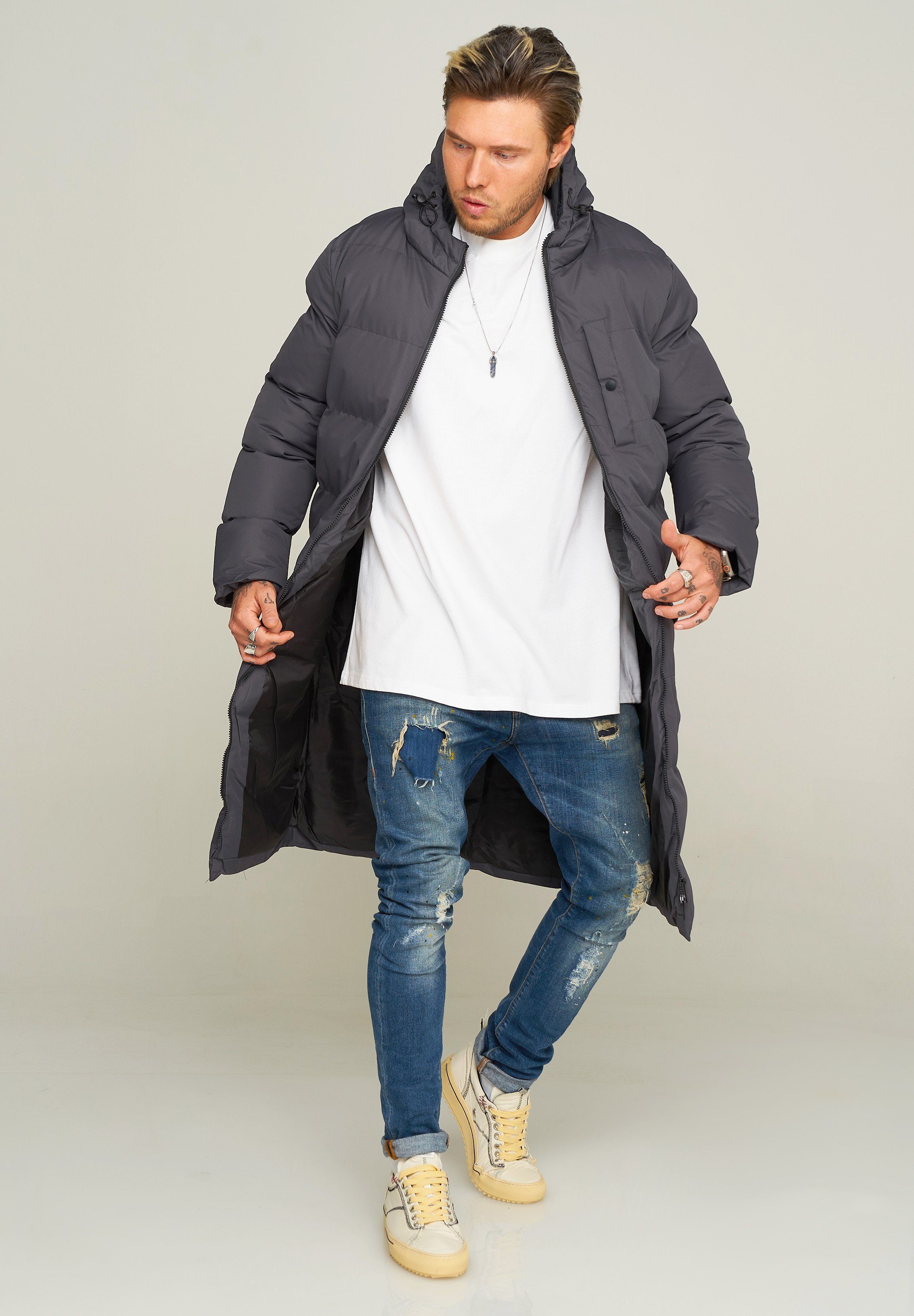 behype Parka LONGLINE PUFFER PARKA mit