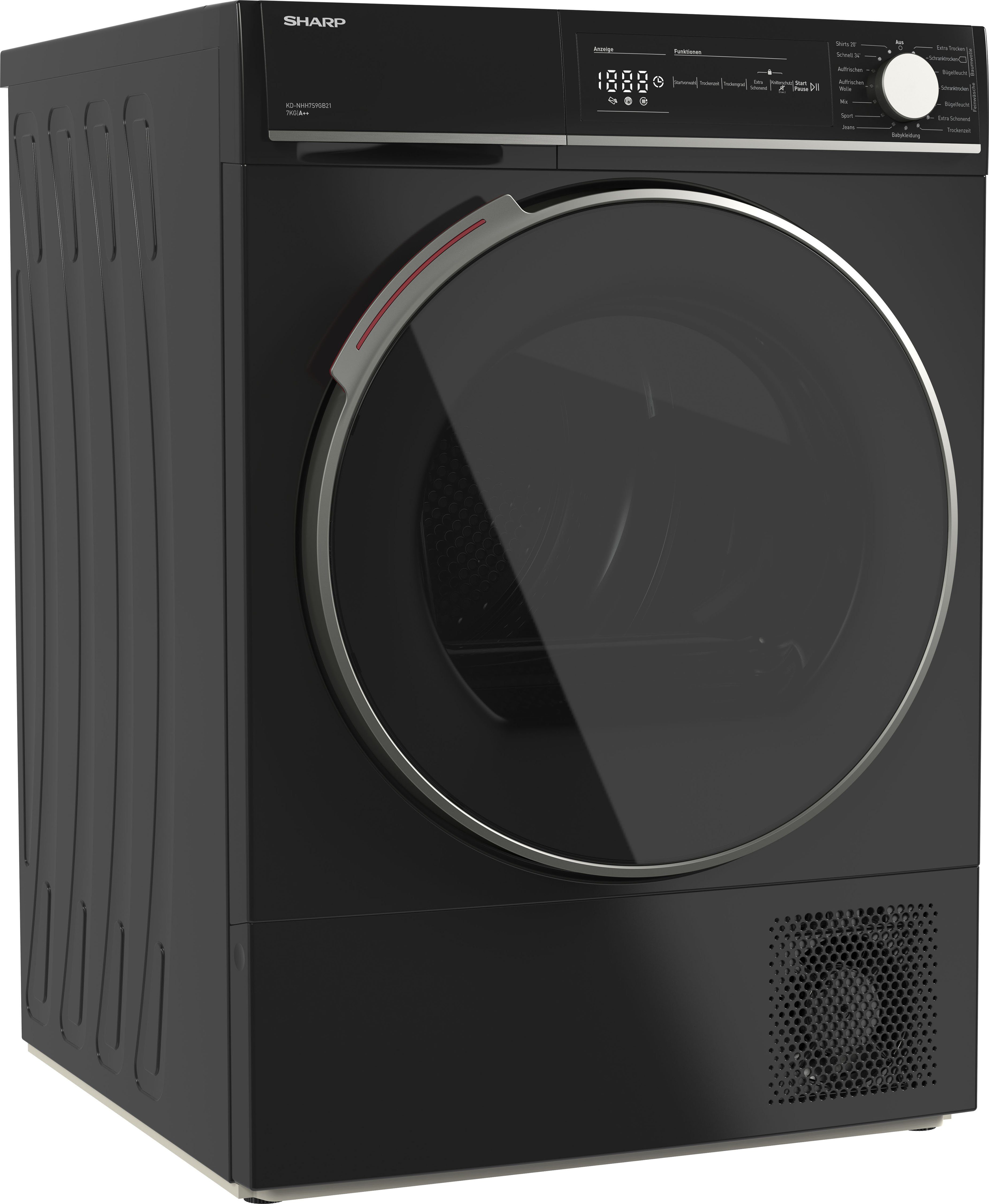 Sharp Wärmepumpentrockner Serie T KD-NHH7S9GB21-DE, 7