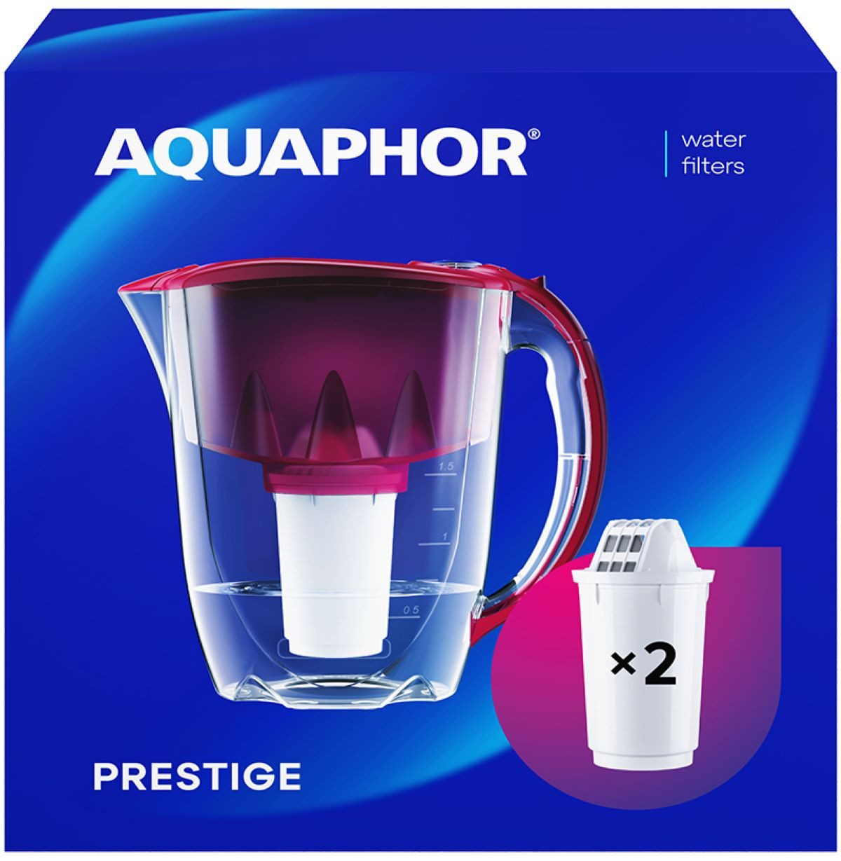 AQUAPHOR Wasserfilter Set Prestige cherry -