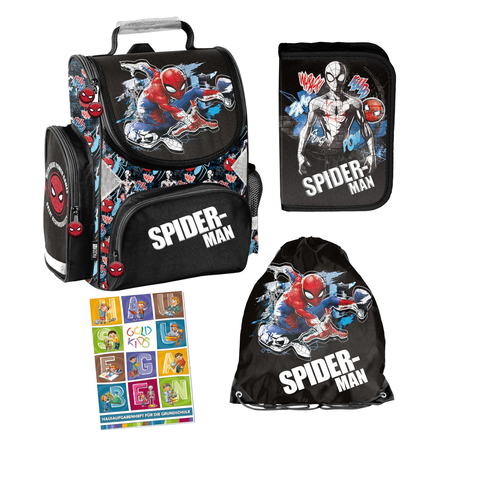 GOLDKIDS Schulranzen für Jungen, 4er- (Schul-Rucksack