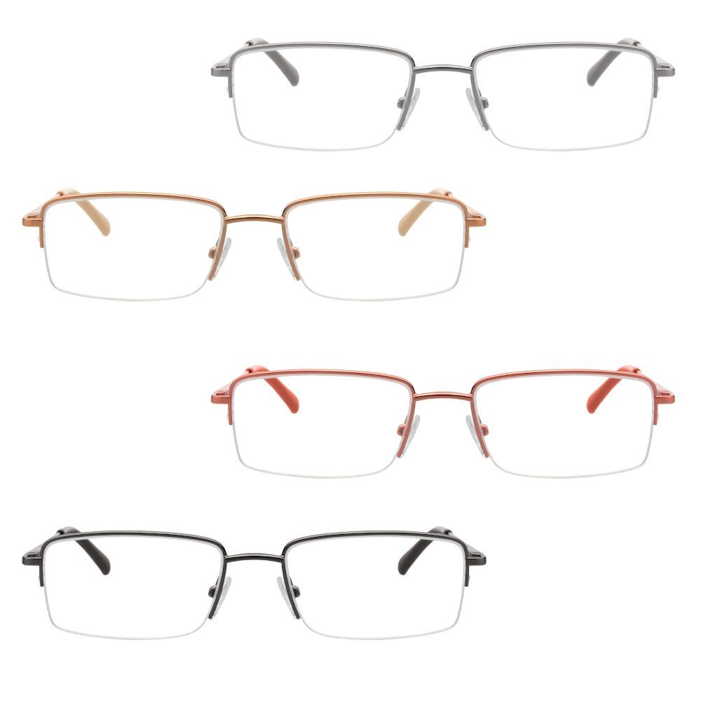 UrbanSky Lesebrille Warrick, 4er-Pack - verschiedene