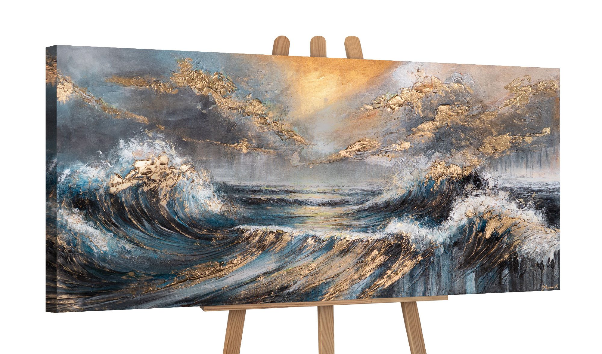 YS-Art Gemälde Wandbild Segelboot auf dem