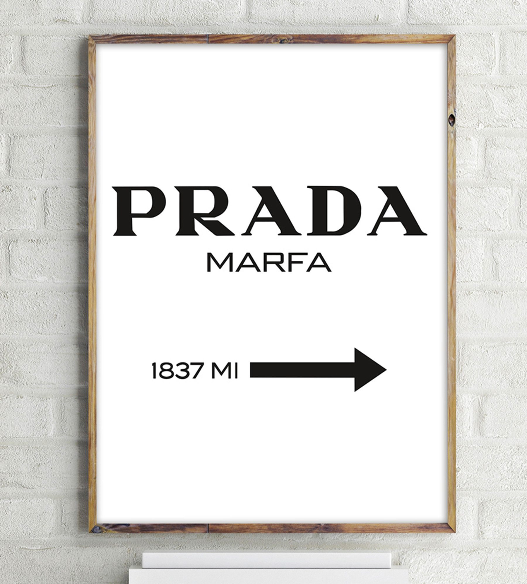 Close Up Poster Prada Marfa Kunstdruck