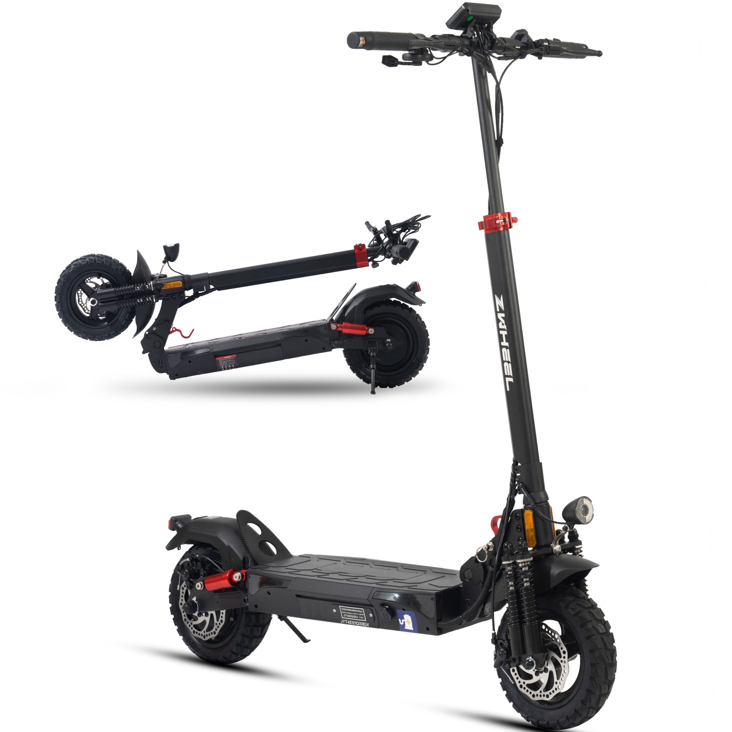 ZWHEEL E-Scooter 10 Zoll Elektroroller mit