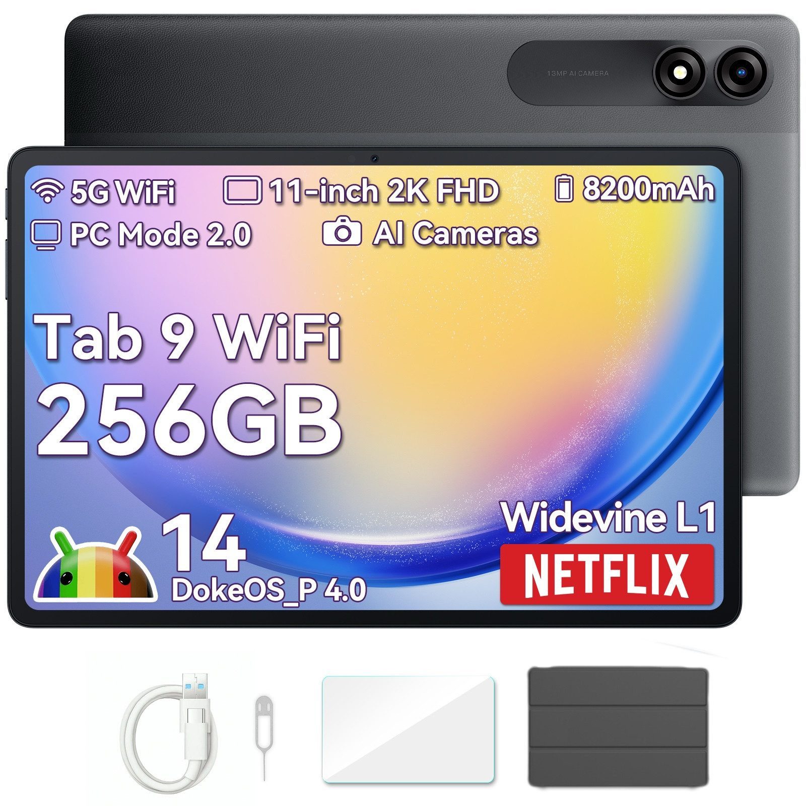 blackview Tab9Wifi FHD 2025 incl. Hülle/Ladegerät