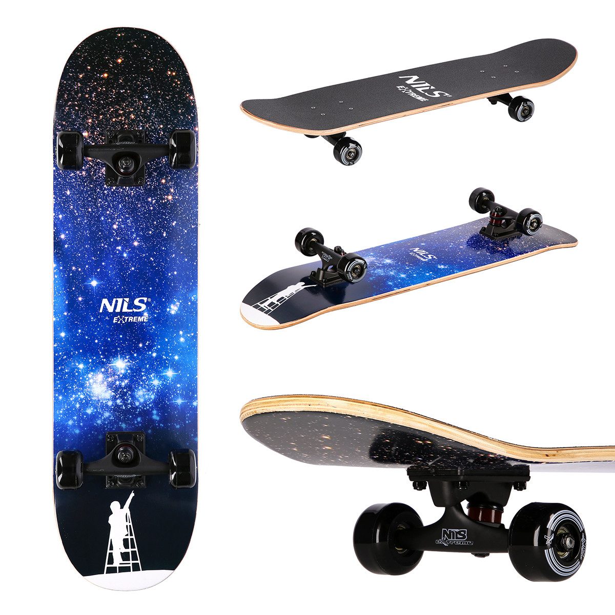 NILS EXTREME Skateboard SPACE STAR Board