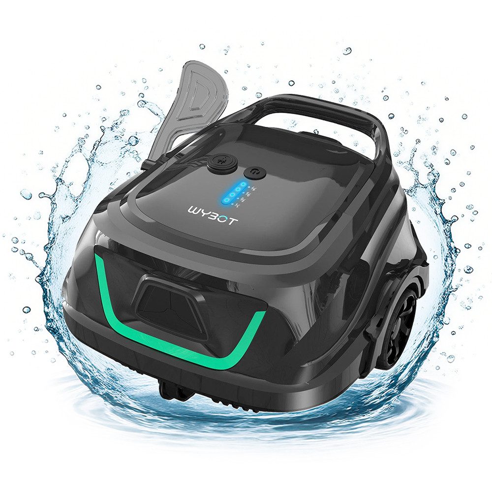 WYBOT Poolroboter A1 Kabelloser Pool-Saugroboter, Doppelfilter,