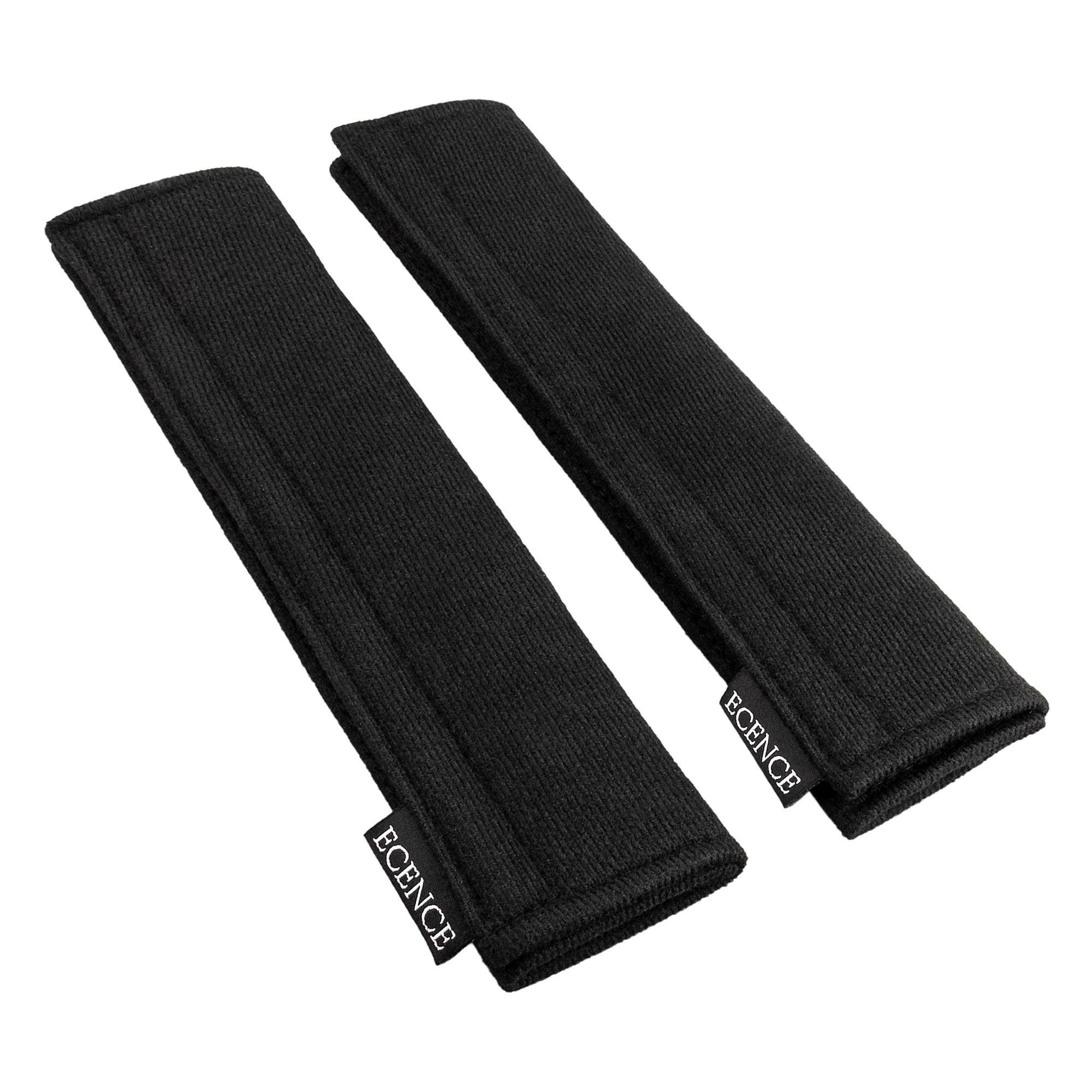 ECENCE Rücksitzorganizer 2x Gurtschoner Schwarz Sicherheitsgurt