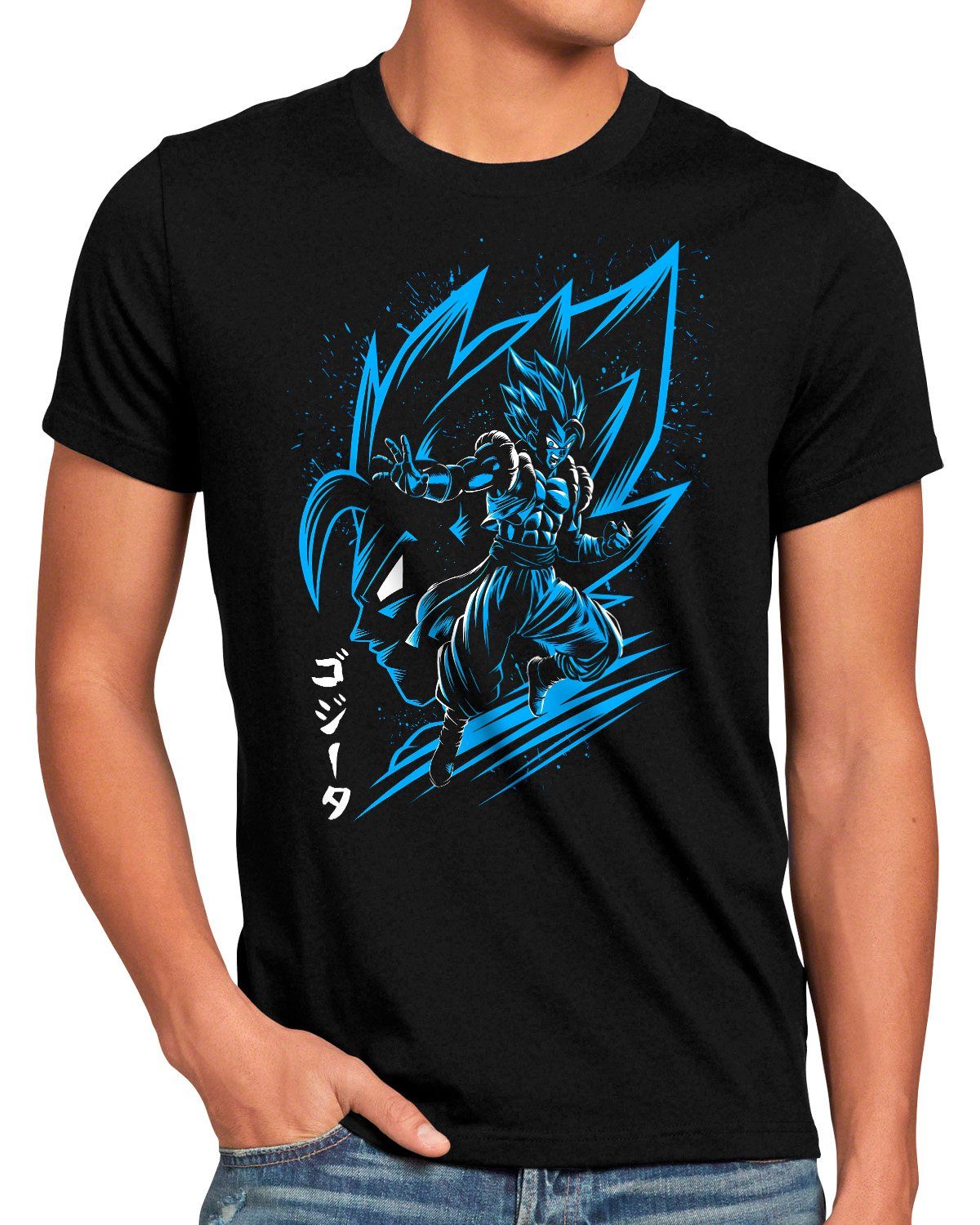style3 T-Shirt Blue Superior super dragonball
