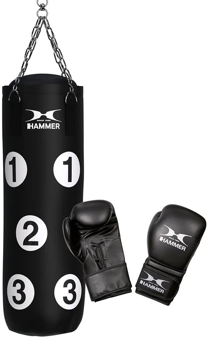 Hammer Boxsack Sparring (Set mit Boxhandschuhen)