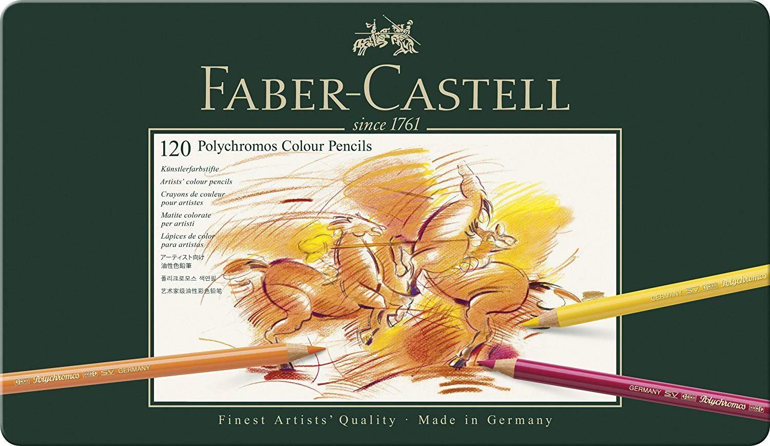 Faber-Castell Buntstift Faber-Castell Künstlerfarbstifte Polychromos, 120er