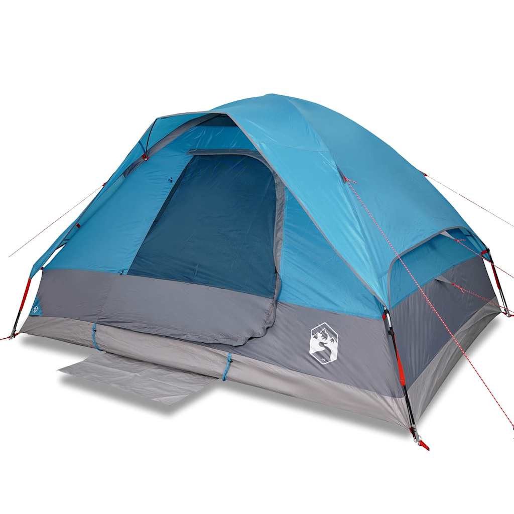 vidaXL Kuppelzelt Kuppel-Campingzelt 2 Personen Blau