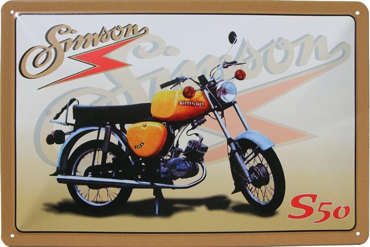 WOGEKA ART Metallbild Simson S50 -
