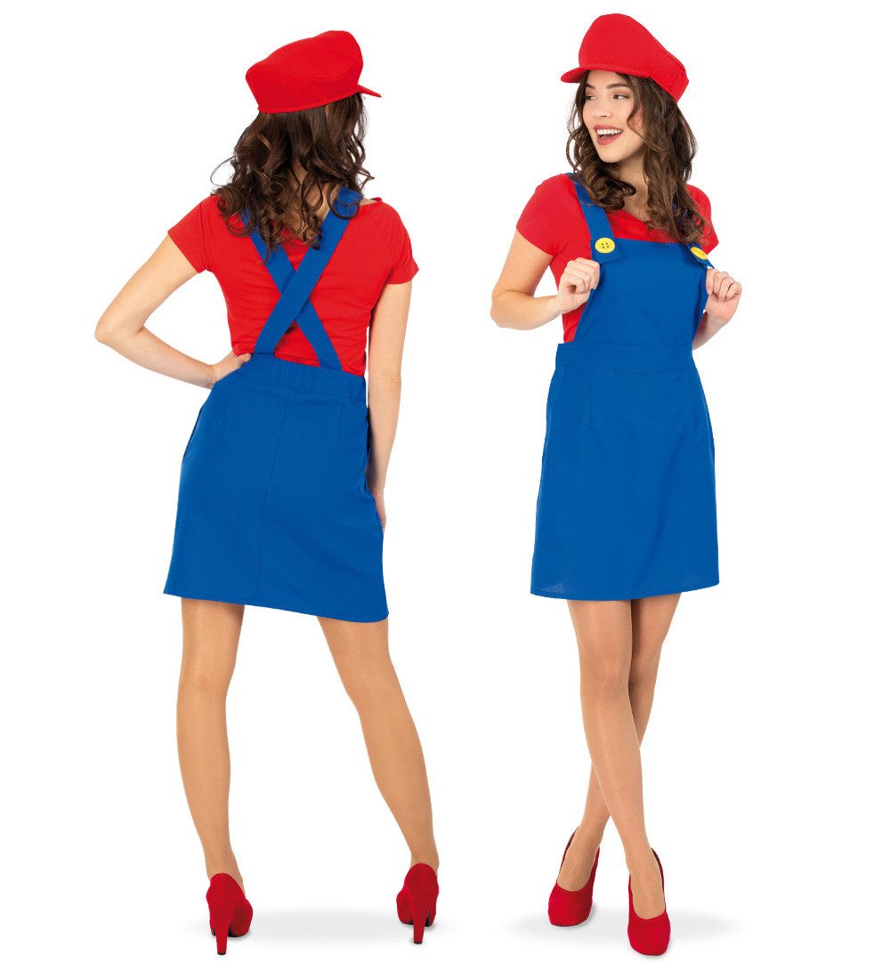 Fries Latzrock Latzrock Blau Kostüm Kleid