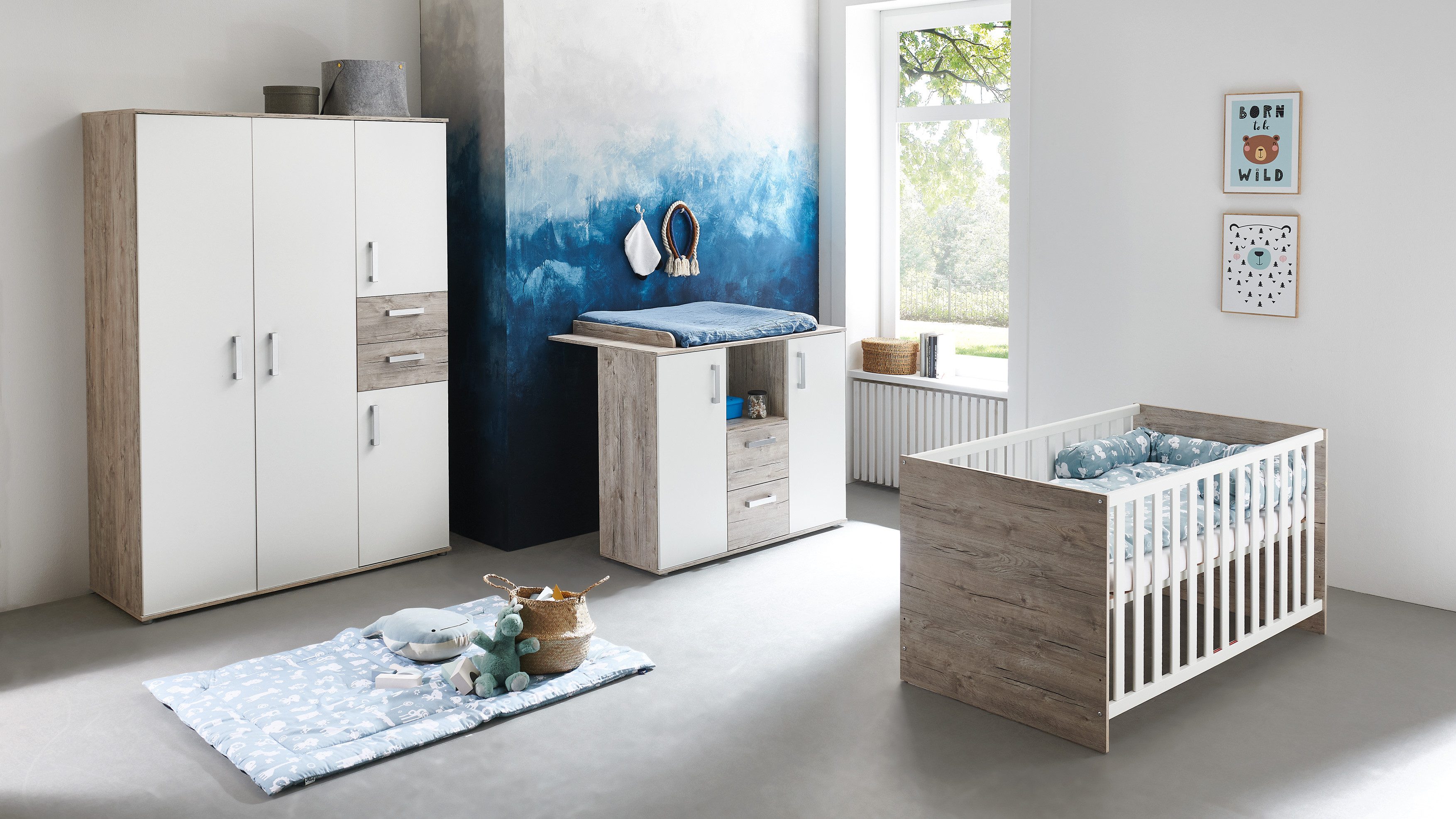 arthur berndt Babyzimmer-Komplettset Bente, (Set, 3-tlg.,