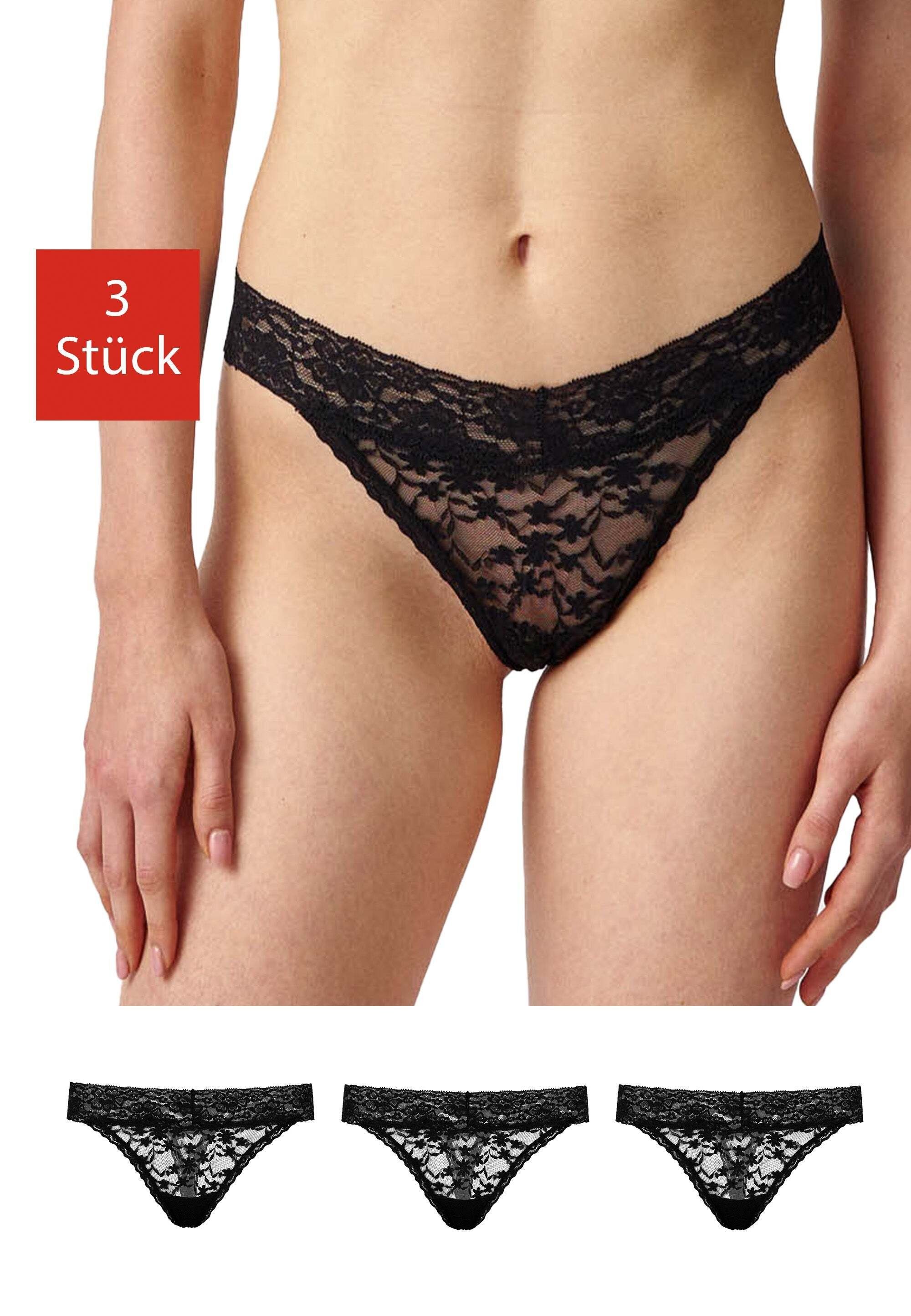 SNOCKS Tanga String Damen Unterhose (3-St)