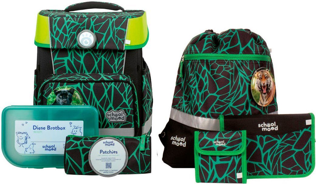 SCHOOL-MOOD® Schulranzen Champion, Linus (Panther) (Set,