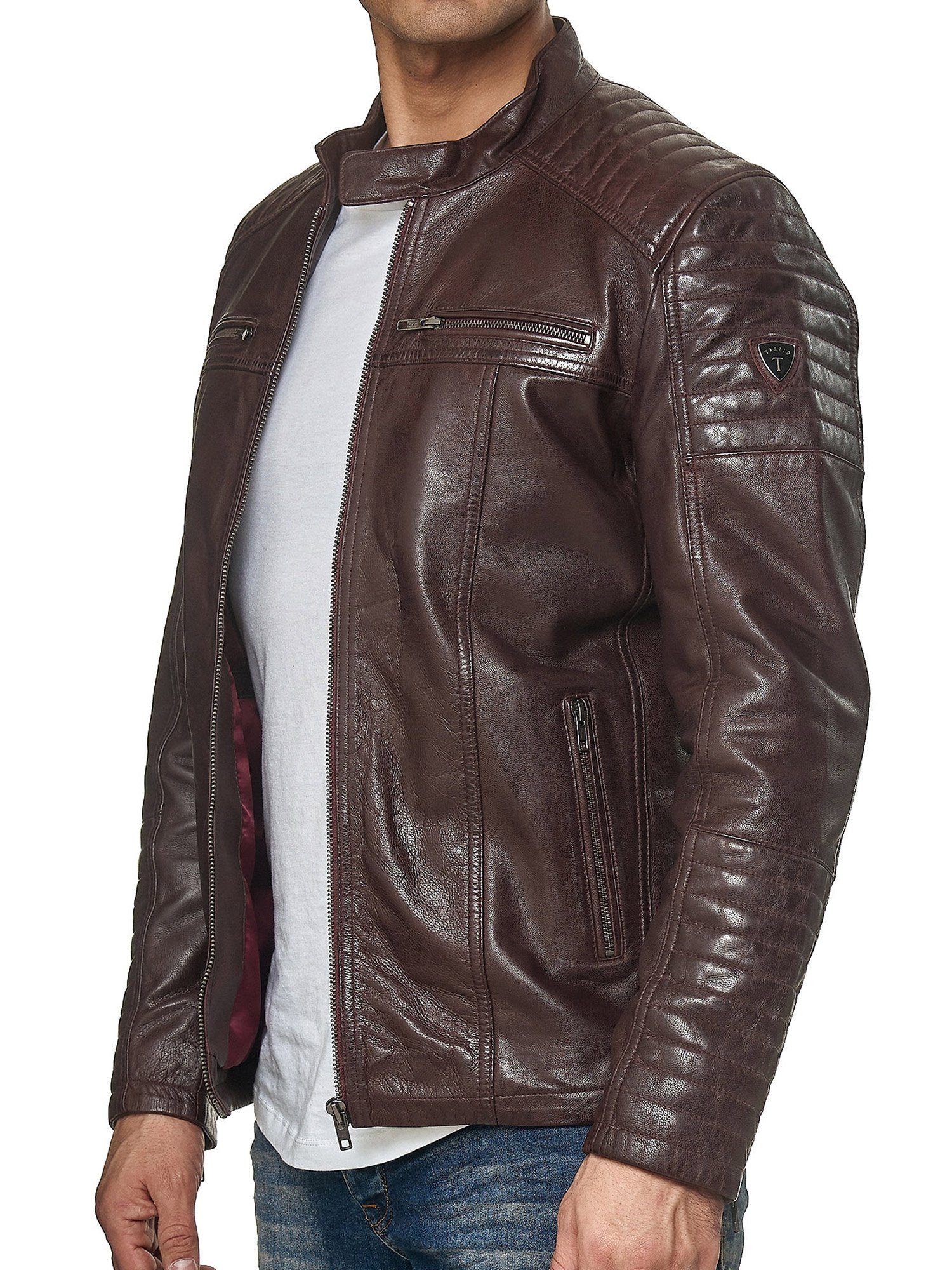 Tazzio Lederjacke 19709 Herren Echtleder Leder