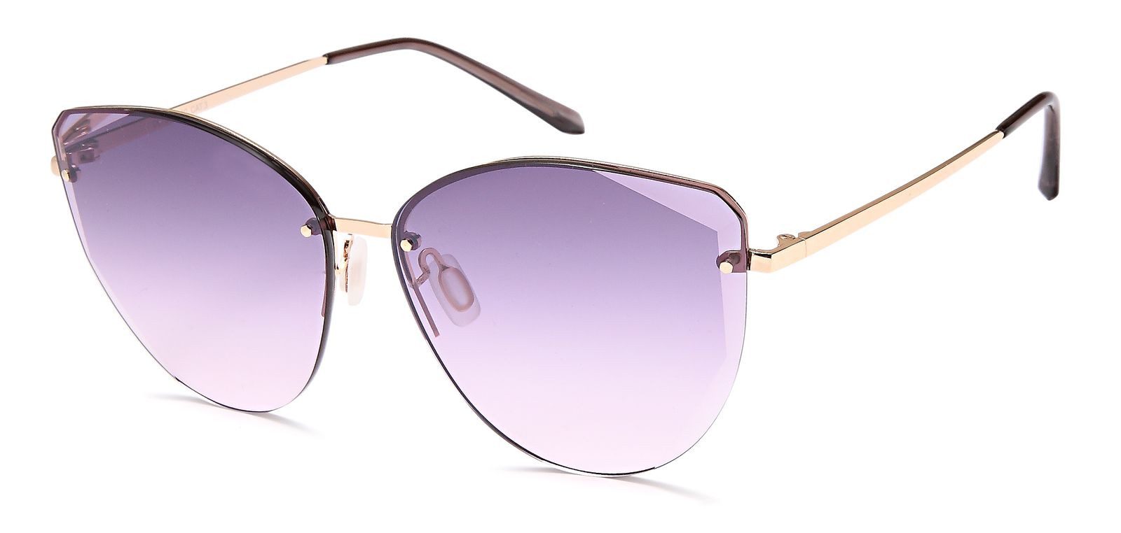 styleBREAKER Sonnenbrille Cateye Sonnenbrille Diamant Schliff