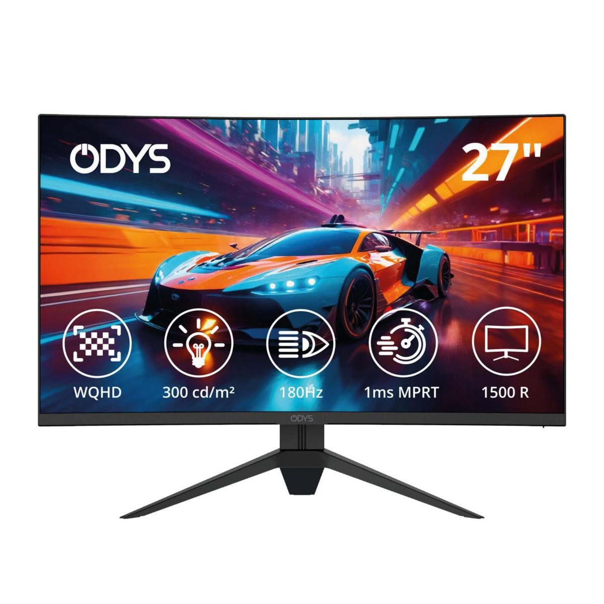 Odys Q27-X Curved Monitor WQHD LED-Monitor