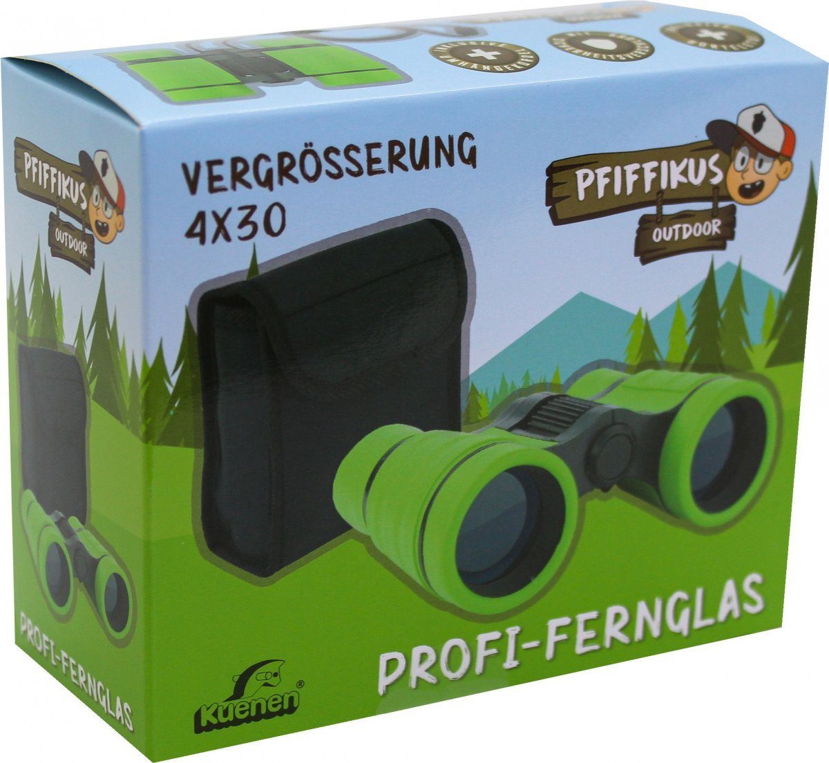 Vedes Pfiffikus-Profi-Fernglas mit Gürteltasche Kinderfernglas