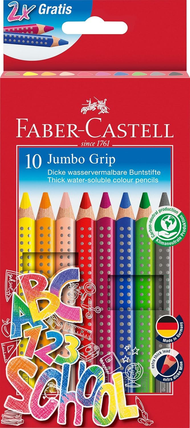 Faber-Castell Buntstift Jumbo Grip, Premium Farbstifte