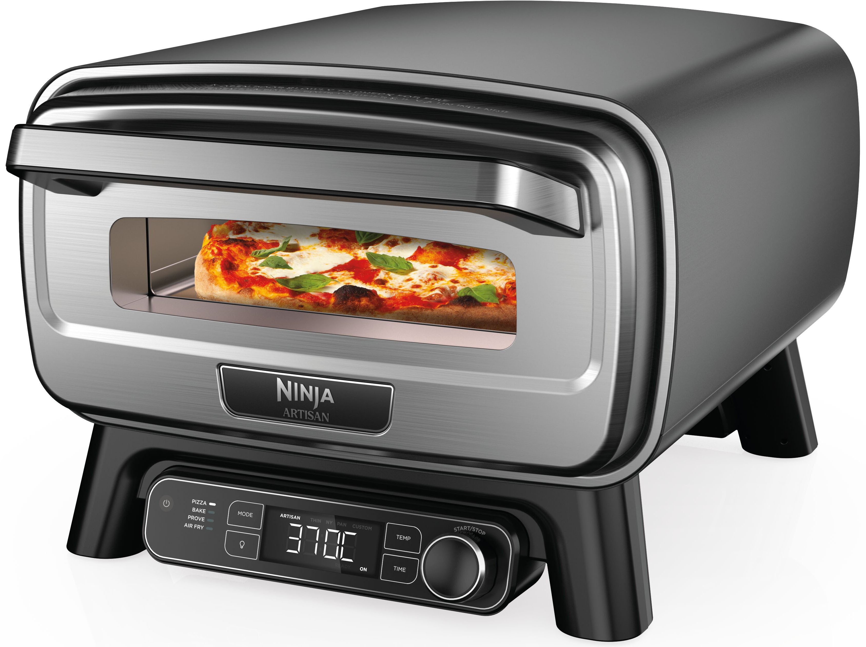 NINJA Pizzaofen Artisan Outdoor-Elektro-Pizzaofen/Heißluftfritteuse MO201EU