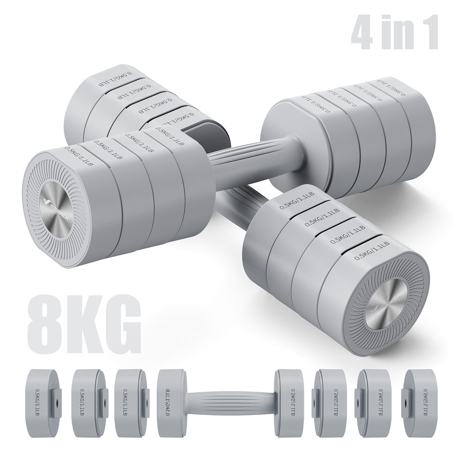 MERACH Hantel 4 in 1 Hanteln