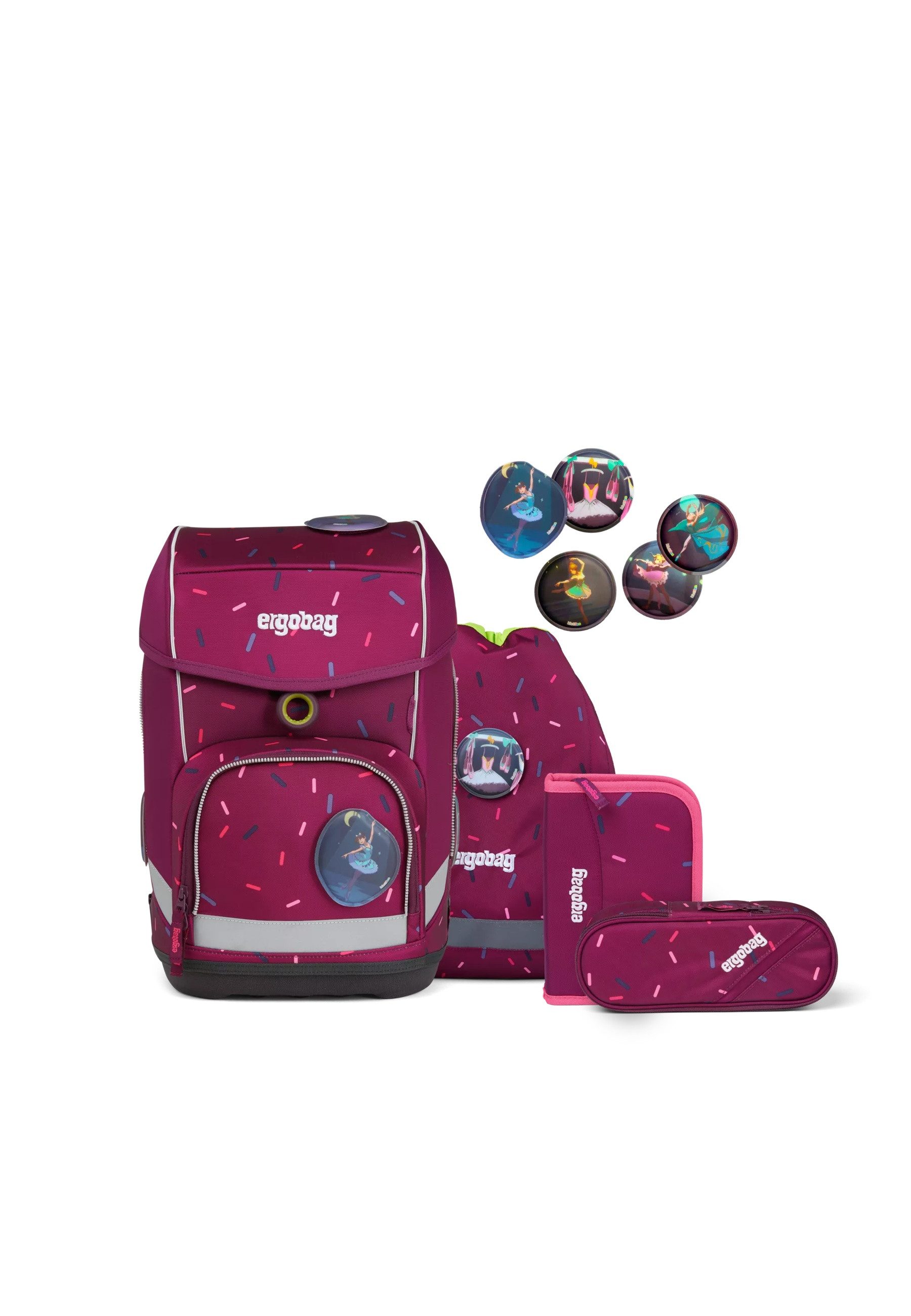 ergobag Schulranzen cubo Set (5-tlg., 5-teiliges