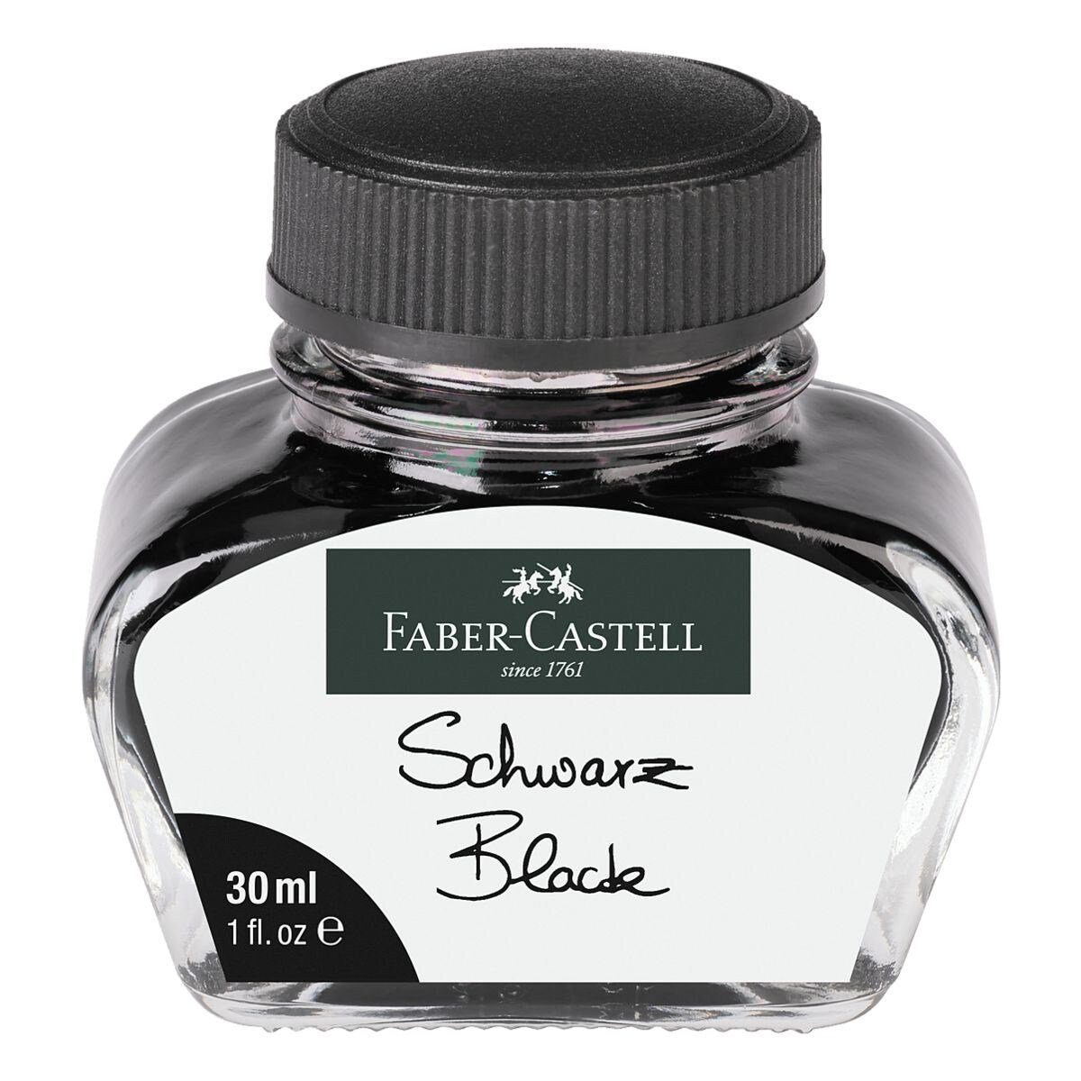 Faber-Castell Tintenglas (30 ml, wiederverschließbares Tintenfass)