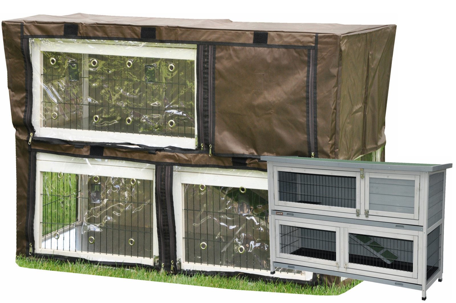 nanook Kleintierkäfig Schutzhülle für Hasenställe 122