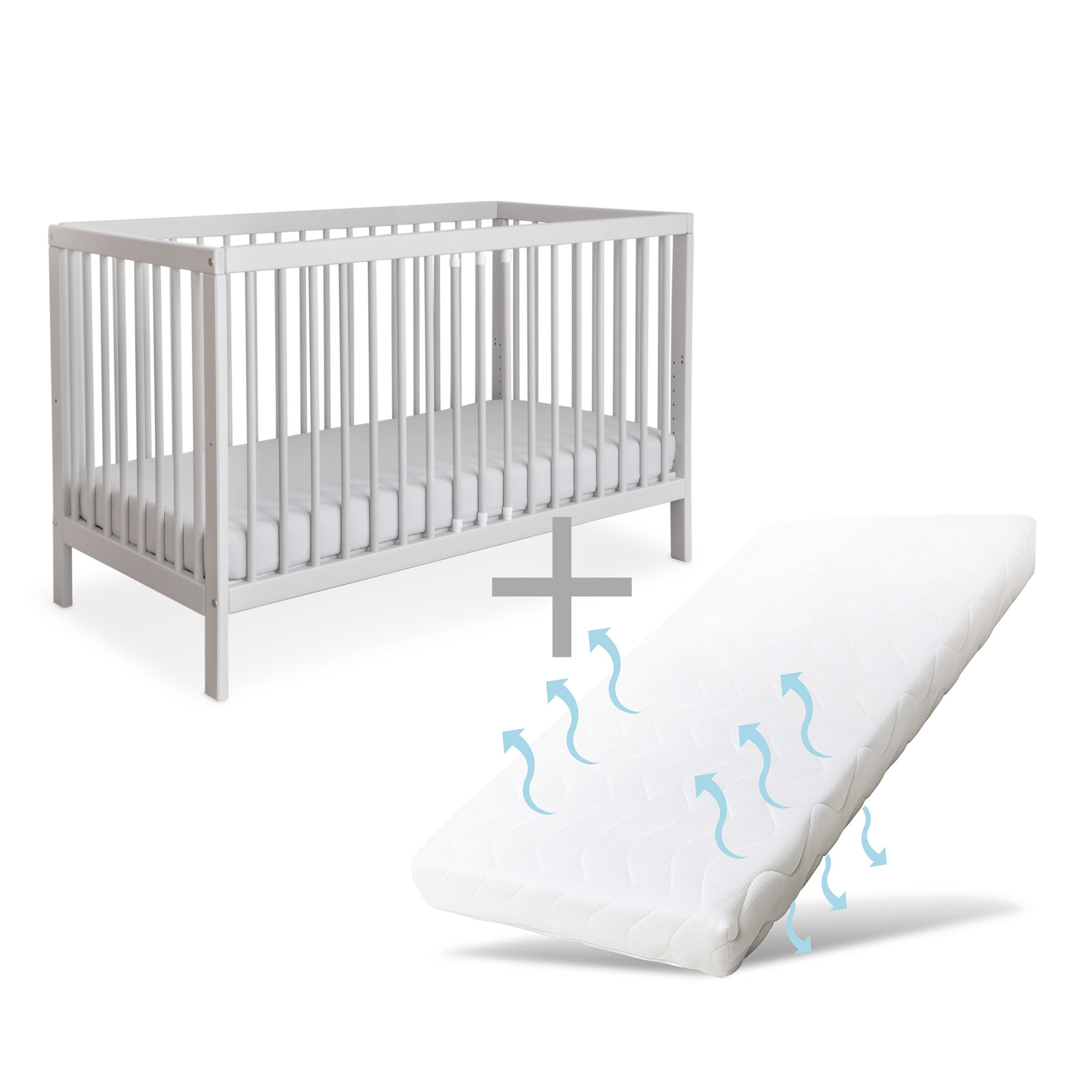 Ehrenkind Babybett PUR inkl. Matratze aus