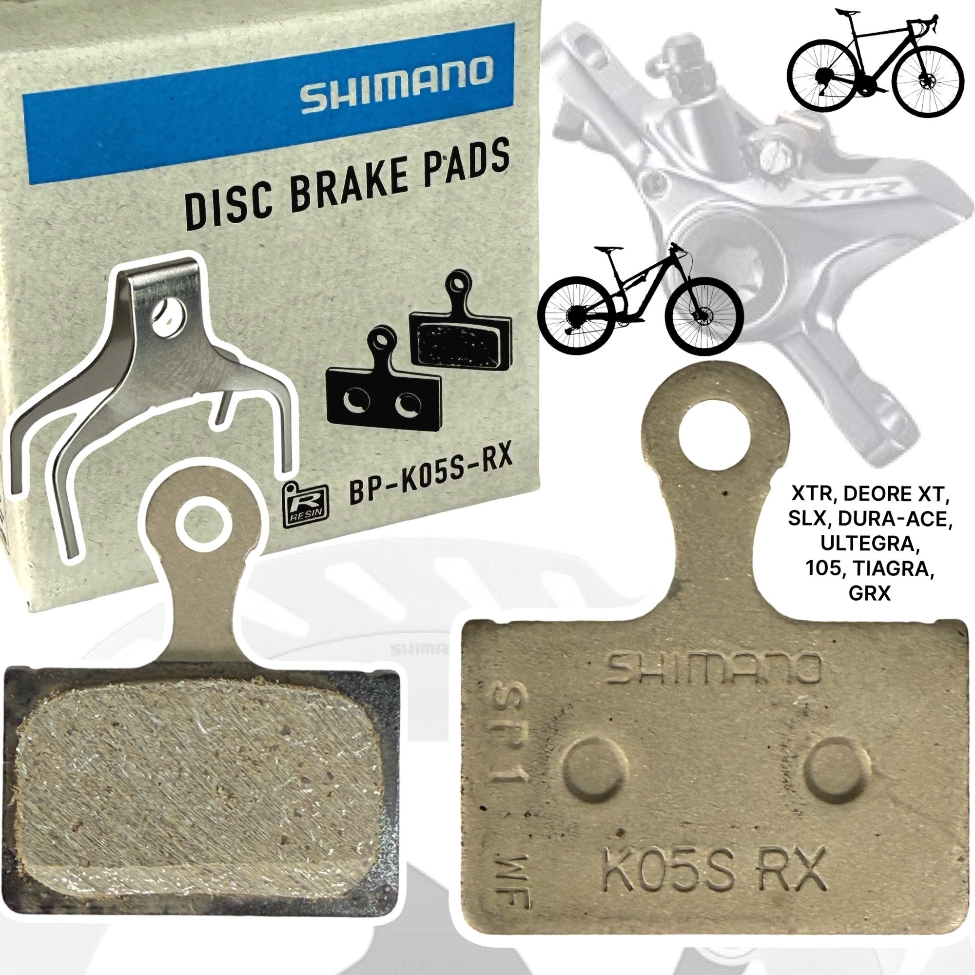 Shimano Scheibenbremse Shimano K05S-RX Resin XT
