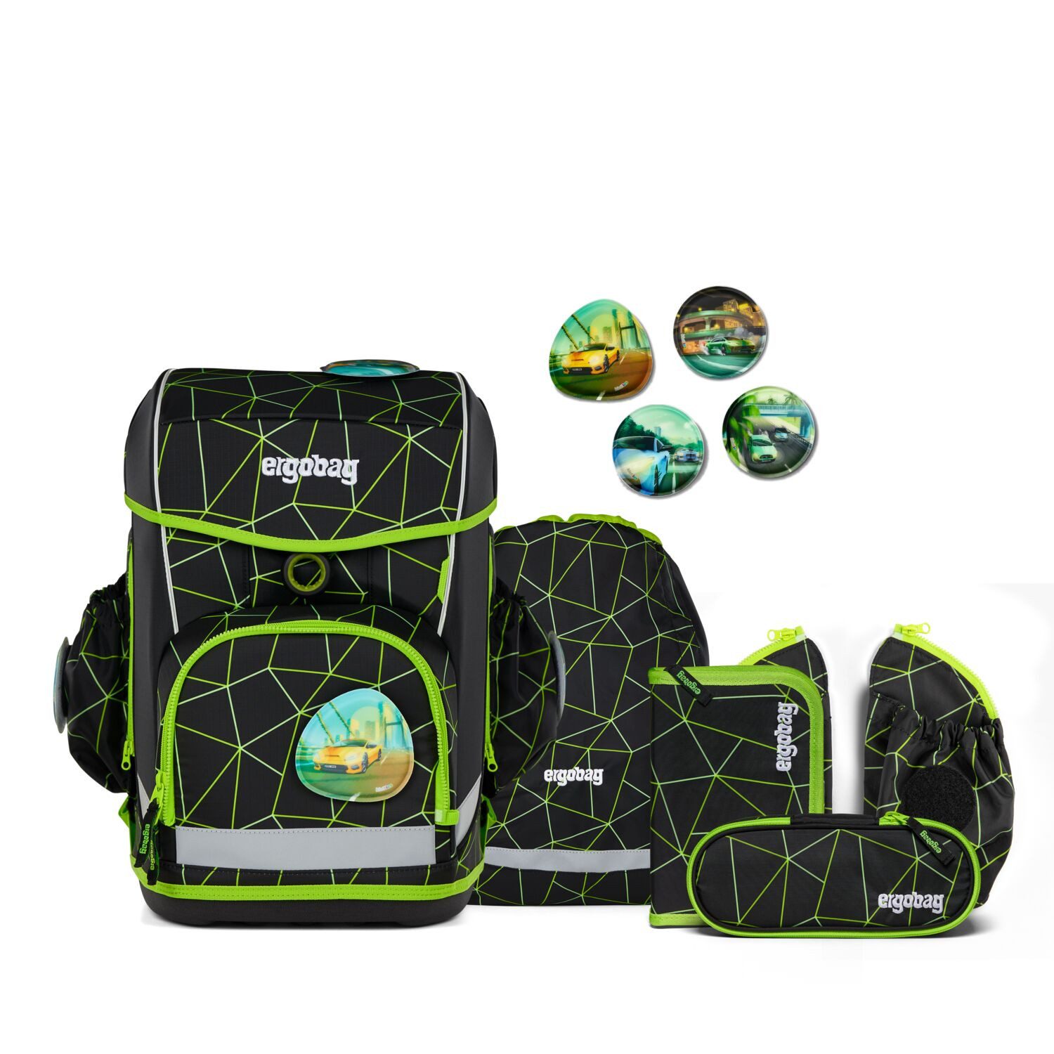 ergobag Schulranzen Schulranzen-Set CUBO LIGHT CyBär