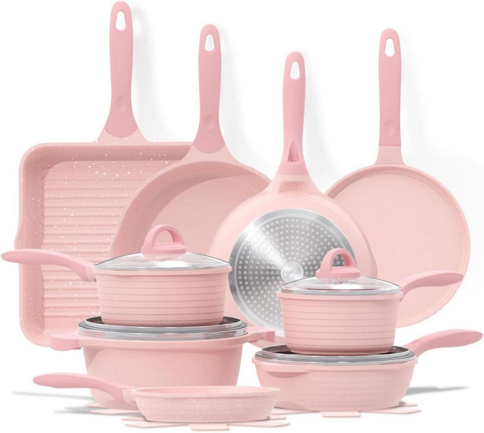 LuxusKollektion Pfannen-Set Antihaft-Granit Pfannenset 23-tlg. Topfset